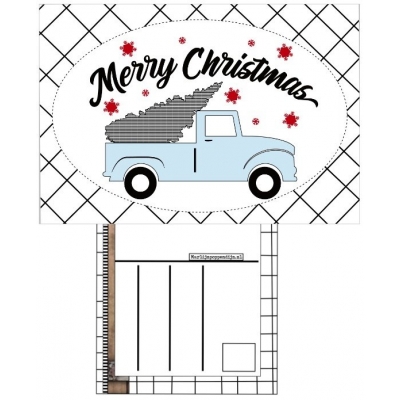 132.Kaart A6 met tekst ''Merry Christmas .''. 132.Kaart A6 met tekst ''Merry Christmas .''.